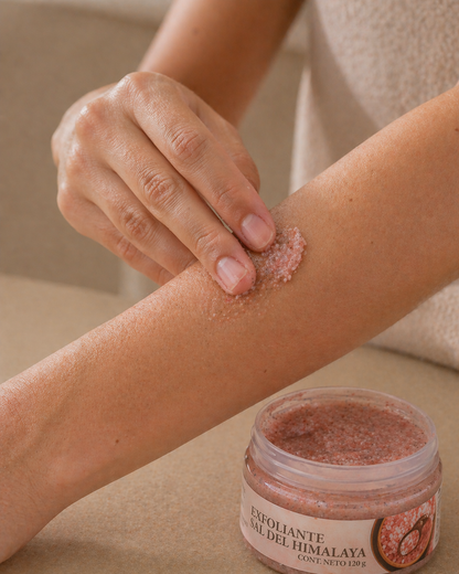 Exfoliante Sal de Himalaya y aceite de Macadamia