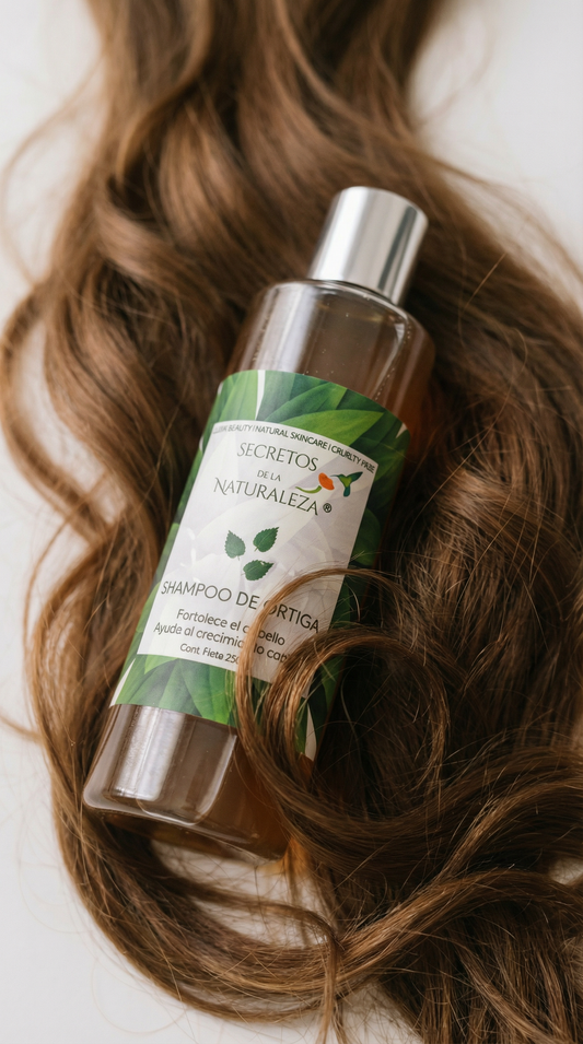 Shampoo con Ortiga 2 en 1 para cabello teñido