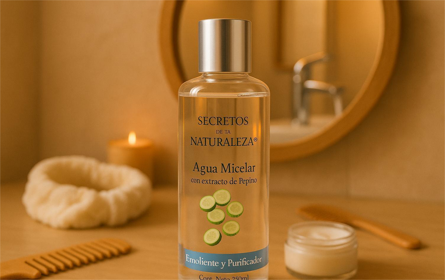 Agua Micelar con Pepino y Aloe vera