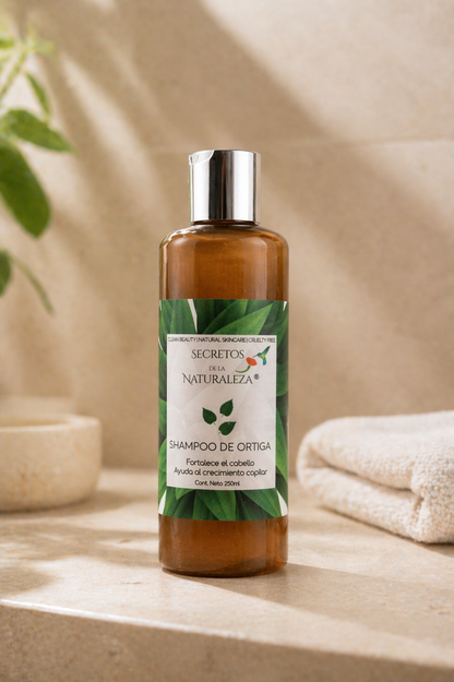 Shampoo con Ortiga 2 en 1 para cabello teñido